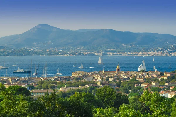 Paesaggio Estivo Del Paesaggio Urbano Saint Tropez Francia — Foto Stock