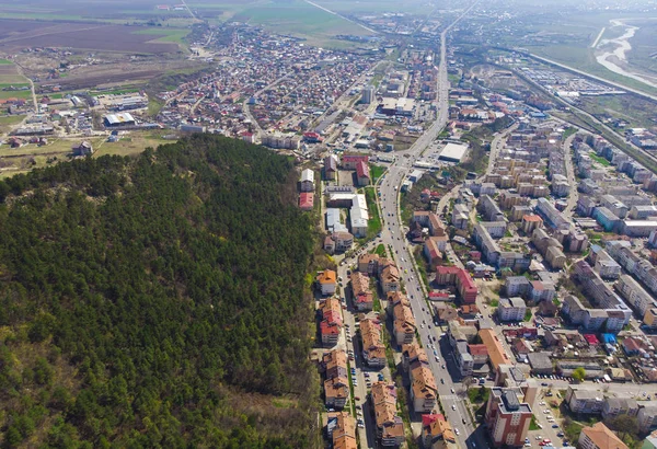 Пташиного Польоту Нямц Piatra Місто Румунії — стокове фото