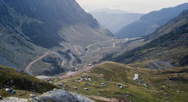 Transfagarasan 山高速道路やルーマニアの道路 — ストック写真