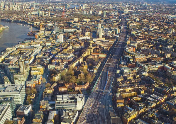 Flygfoto Över London City Skyline Panorama — Stockfoto