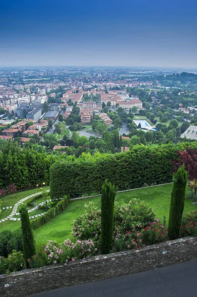 Cityscape Bergamo Itália Vista — Fotografia de Stock