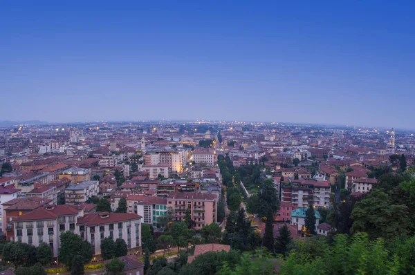 Panoráma Města Pohledu Bergamo Itálie — Stock fotografie