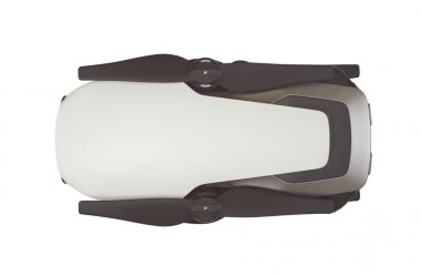 katlanmış quadcopter dron beyaz arka plan üzerinde izole hobi için