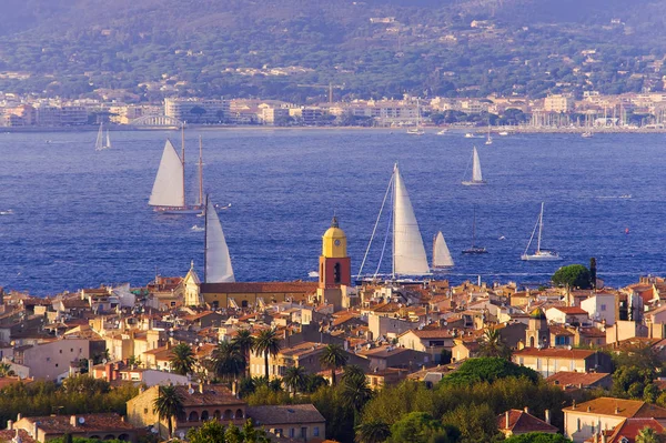 Sommerlandschaft Von Saint Tropez Stadtbild Frankreich — Stockfoto