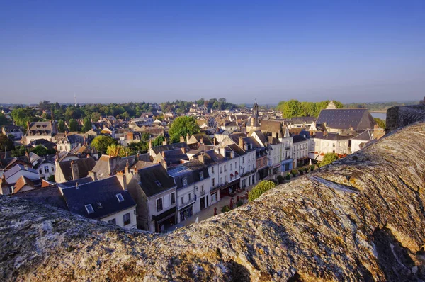 Amplia Vista Ciudad Amboise Francia —  Fotos de Stock