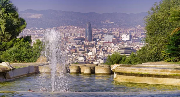 Spanya Barcelona Cityscape Görünümü — Stok fotoğraf
