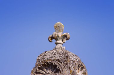 Fleur de lis sembolü bir çit Fransa