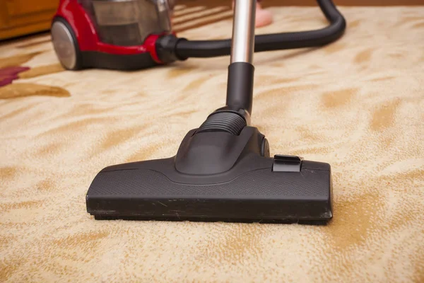 Vacum Cleaner Carpet Floor Full Dust — Stock Photo, Image