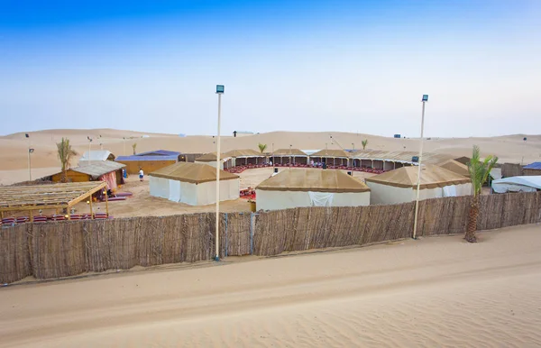 阿拉伯联合酋长国的沙漠营地 — 图库照片
