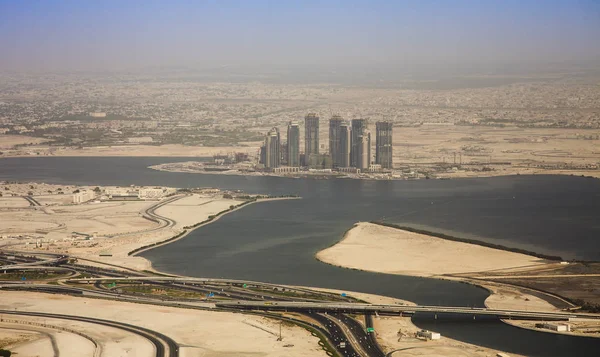 Cityscape Dubai Luchtfoto Verenigde Arabische Emiraten — Stockfoto