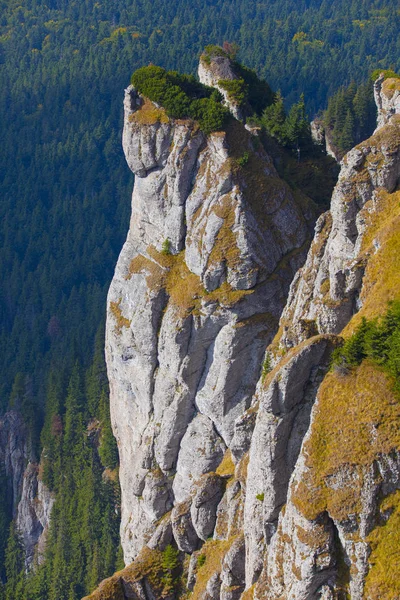 Μεγάλος Ορεινός Βράχος Στο Ceahlau Ρουμανία — Φωτογραφία Αρχείου