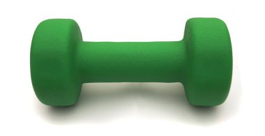 beyaz arkaplanda izole edilmiş dambıl ya da fitness ağırlığı