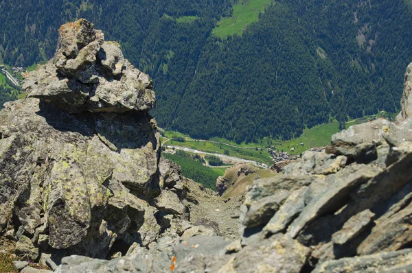 Bergstoppar Och Berg Valsavaranvhe Italien Alperna — Stockfoto