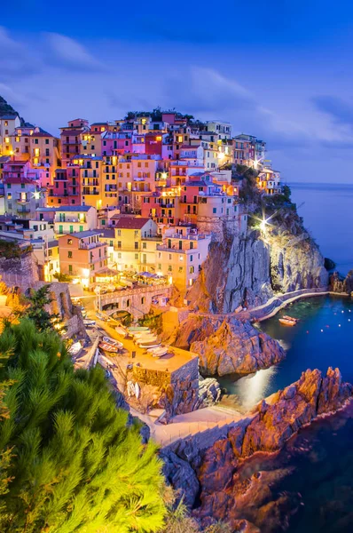 Talya Cinque Terre Deki Manarola Köyü — Stok fotoğraf