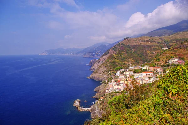 Riomaggiore Starej Wioski Regionie Cinque Terre Włochy — Zdjęcie stockowe