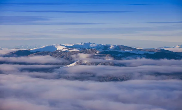 Budacu Berg Winter Rumänien — Stockfoto