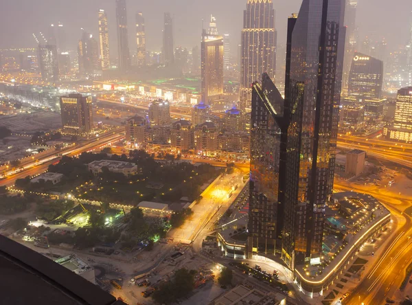 Dubai Eau Settembre 2018 Dubai Città Notte Emirati Arabi Uniti — Foto Stock