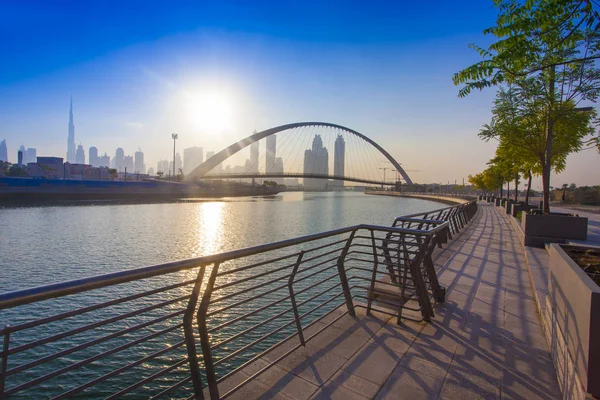 Puente Tolerancia Ciudad Dubai Emiratos Árabes Unidos Amplia Vista —  Fotos de Stock