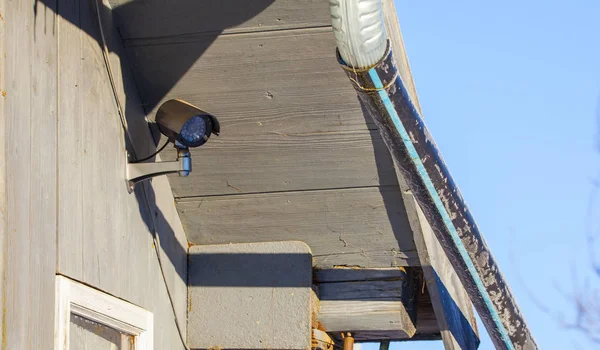 Security Video Surveilance Camera Old House — 스톡 사진