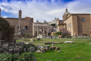 kalıntıları Roma Forum Roma şehir, İtalya