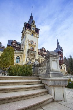 Romanya 'nın Sinaia kentindeki Peles Kalesi.