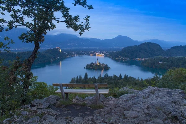 See Blutete Slowenien Europäische Landschaft — Stockfoto