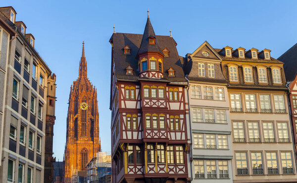 Old town in Frankfurt am Main city, Germany