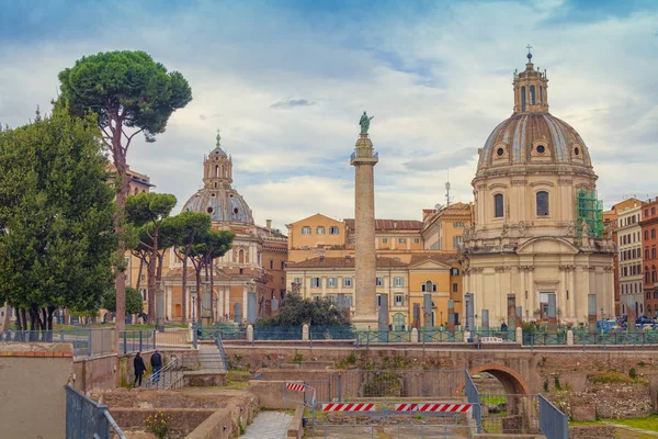 Oude Gebouwen Rome City Italië — Stockfoto