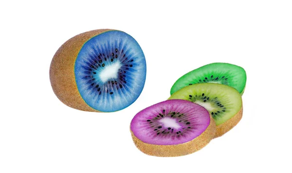 Kiwi Abstracto Colores Fruta Modificada Genéticamente — Foto de Stock