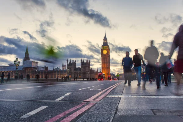 Londen City Scène Met Big Ben Landmark — Stockfoto