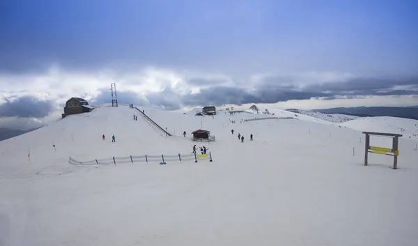 Estación Esquí Montaña Rumania Escena Invierno — Foto de Stock