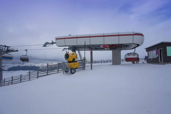 Téléphérique Bucegi Montagne Piste Ski — Photo
