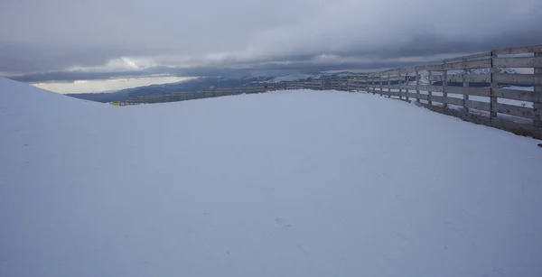 Skigebied Roemenië Winter Scene — Stockfoto