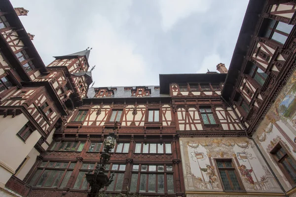 Wide View Peles Castle Romania — Stock Photo, Image