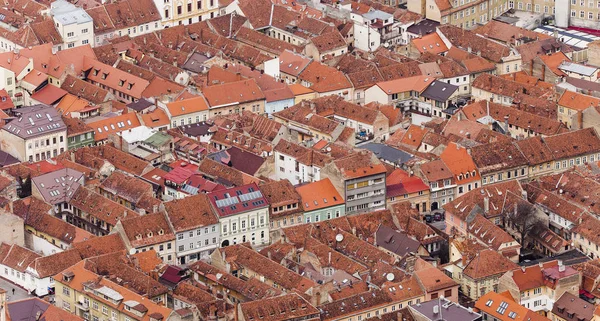 Старый Город Брашова Вид Воздуха Румыния — стоковое фото