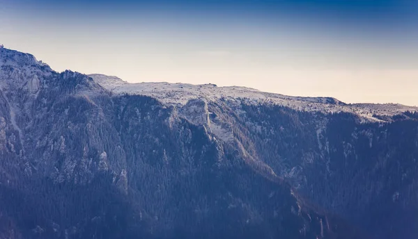 Ceahlau Dettagli Montagna Nel Paesaggio Invernale Romania — Foto Stock