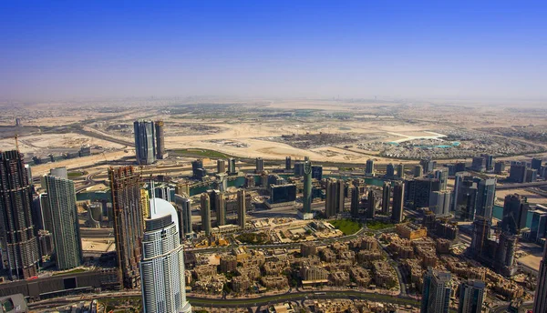 Εναέρια Άποψη Της Πόλης Του Ντουμπάι Ορίζοντα Ηνωμένα Αραβικά Εμιράτα — Φωτογραφία Αρχείου