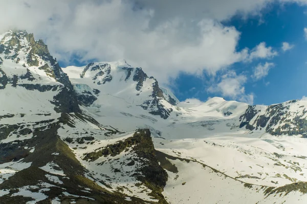 Gran Paradiso Pico Parque Nacional Italia Valle Aosta Escena Verano — Foto de Stock