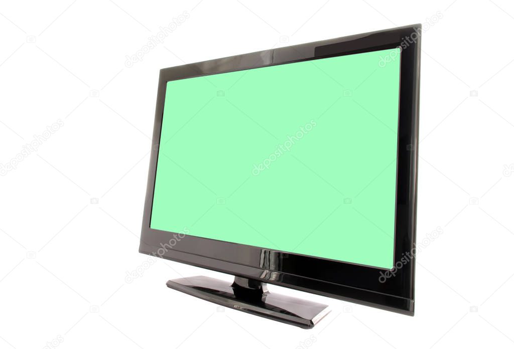 tv or monitor with green screen