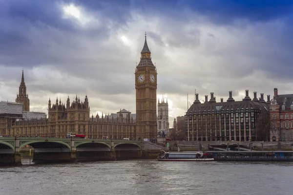 Big Ben London City United Kingdom Dark Scene — Stock Photo, Image