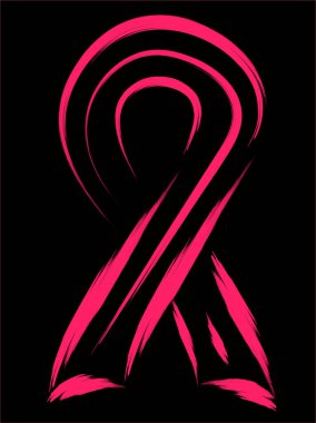 Siyah arkaplandaki AIDS 'in vektör sembolü