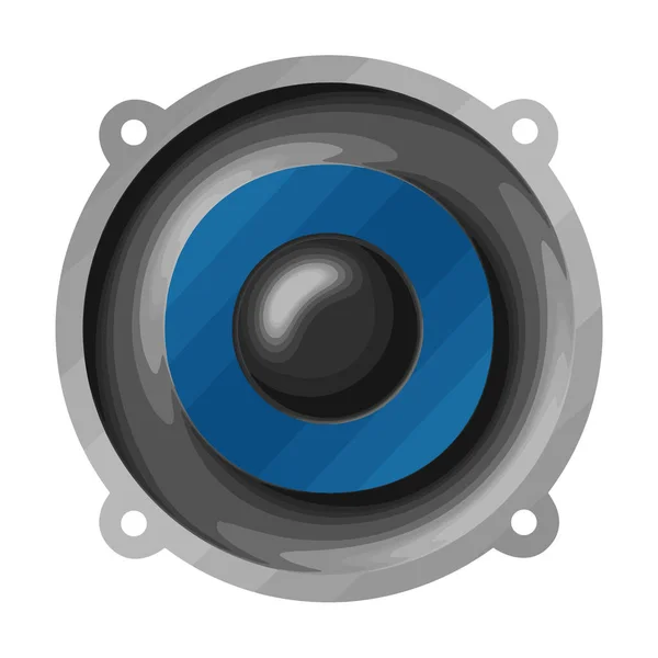 Loudspeaker Subwoofer Speaker Bass Music Vector Illustration — Stock Vector