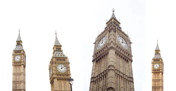 Set Van Big Ben Toren Gebouw Londen Stad Verenigd Koninkrijk — Stockfoto