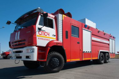 Yangın cihazların yakınında Alışveriş Merkezi, Rostov-on-Don, Rusya, 19 Eylül 2015 gösteri
