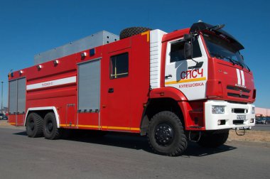 Yangın cihazların yakınında Alışveriş Merkezi, Rostov-on-Don, Rusya, 19 Eylül 2015 gösteri