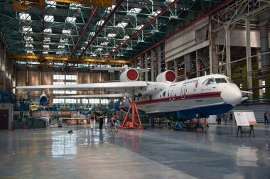 Deniz uçağı olmak-200chc, inşaat, Taganrog, Rusya, 18 Mayıs 2013