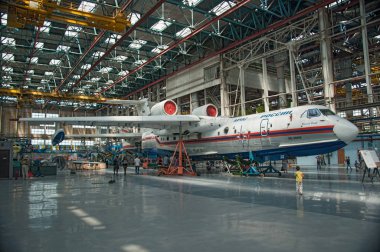 Deniz uçağı olmak-200chc, inşaat, Taganrog, Rusya, 18 Mayıs 2013