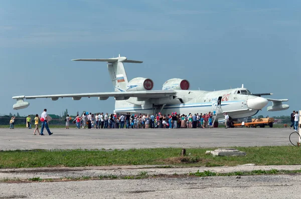 A-42 military seaplane, Gagarrog, Russia, May 18, 2013 — Stock Photo, Image