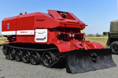 GPM-54, Kadamovskiy, Rusya Federasyonu, 11 Eylül 2016. Yangın tank Gpm-54, Forum Kadamovsky test sitesi, giriş ve fotoğraf 