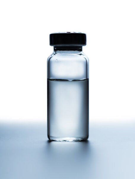 medicament in a glass vial 